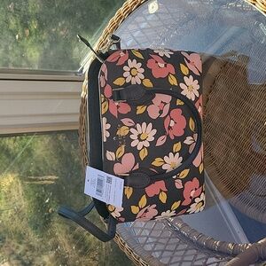 Kate Spade road trip floral blue multi small satchel